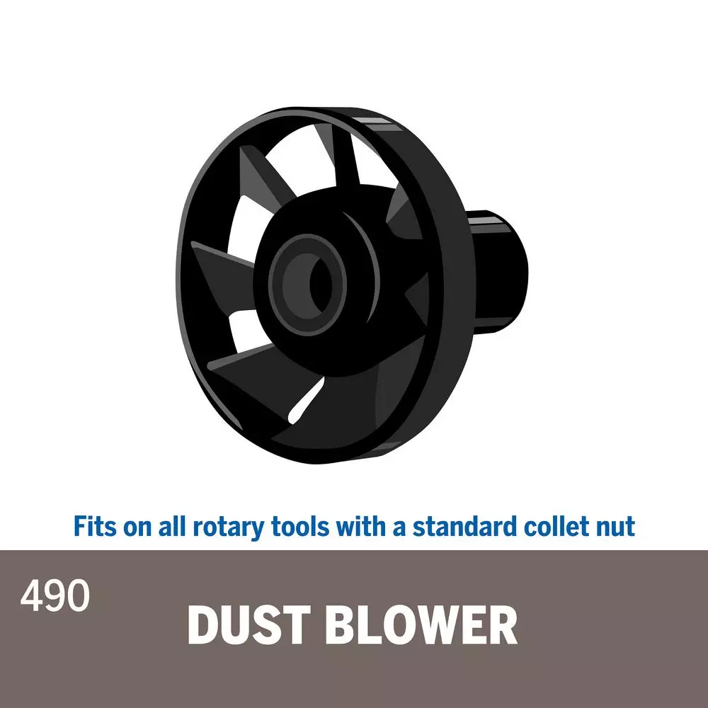 Dremel Dermal 490 Rotary Tool Dust Blower Attachment for Sanding, Engraving, and Carving