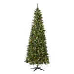 Home Accents Holiday 9 ft Alexander Pine Pre-Lit LED Artificial Christmas Tree with 650 SureBright Warm White Lights thumbnail 1