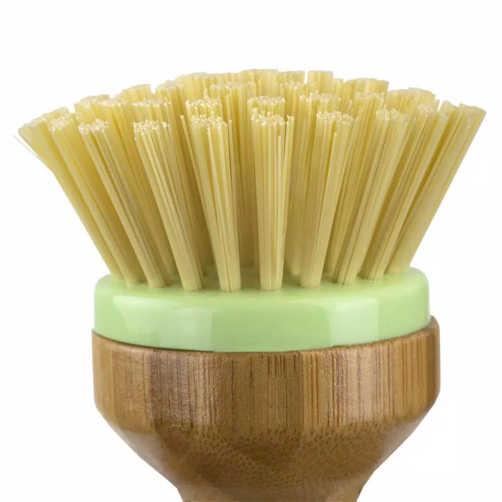 Home Basics Bliss Collection Bamboo Dishwashing Brush with Nylon Bristles