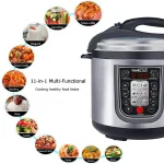 Geek Chef GeekChef 11-in-1 Electric Pressure Cooker, 6 Qt. Multi-Function Programmable Cooker with Sous Vide & Timer thumbnail 9