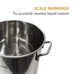 Gas One 32 Qt. Stainless Steel Brew Kettle Set with Tri-Ply Aluminum Bottom and Spigot thumbnail 2