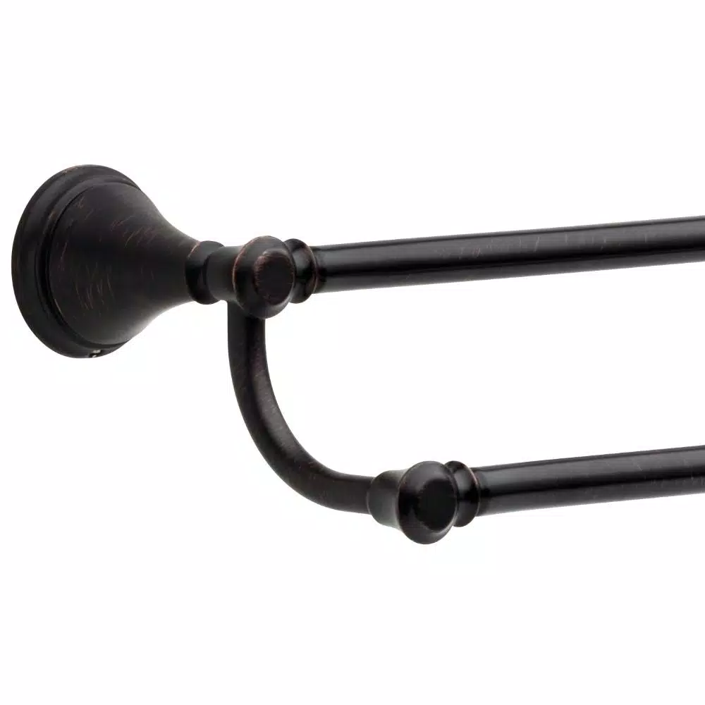 Delta Cassidy 24 in. Double Towel Bar in Venetian Bronze