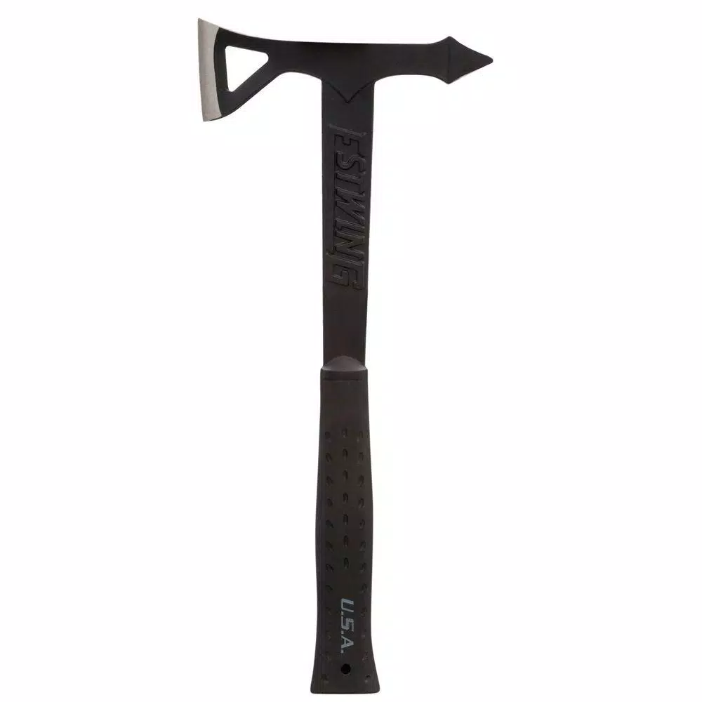 Estwing Black Eagle Tomahawk Axe, 1-Piece Forged American Steel, Black