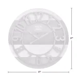 FirsTime and Co. 27 in. Shabby Planks Wall Clock, Rustic Wood Design thumbnail 4