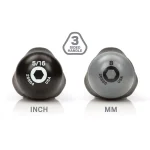 TEKTON 14-Piece Nut Driver Set, 3/16-1/2 in. and 5-10 mm SAE/Metric thumbnail 4