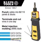 Klein Tools Impact Punch Down Tool with 66/110 MIM Precision Blade for CAT3, CAT5e, CAT6/6A thumbnail 2
