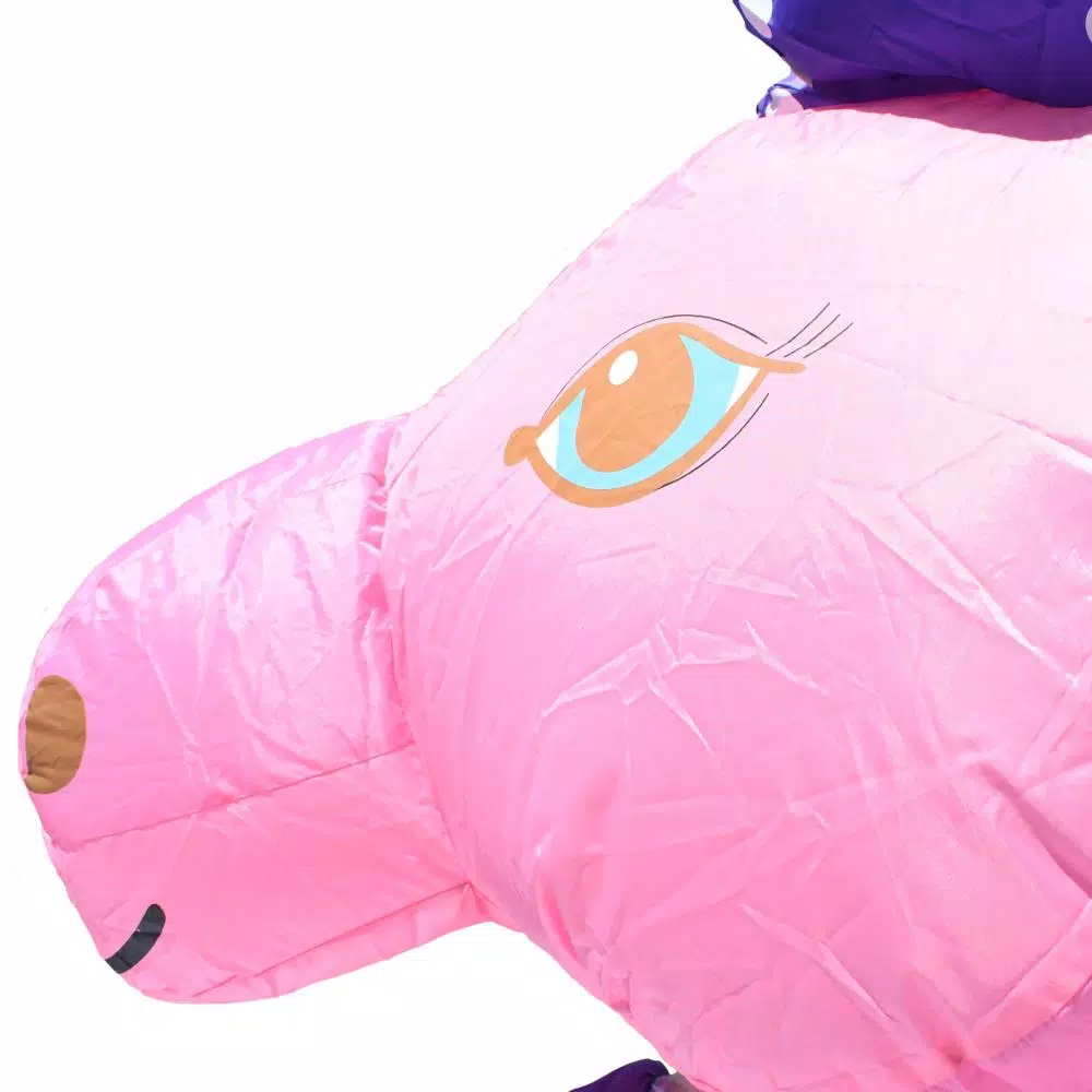 ALEKO's Inflatable Unicorn Adult Halloween Costume - Pink & Purple Unisex Party Suit