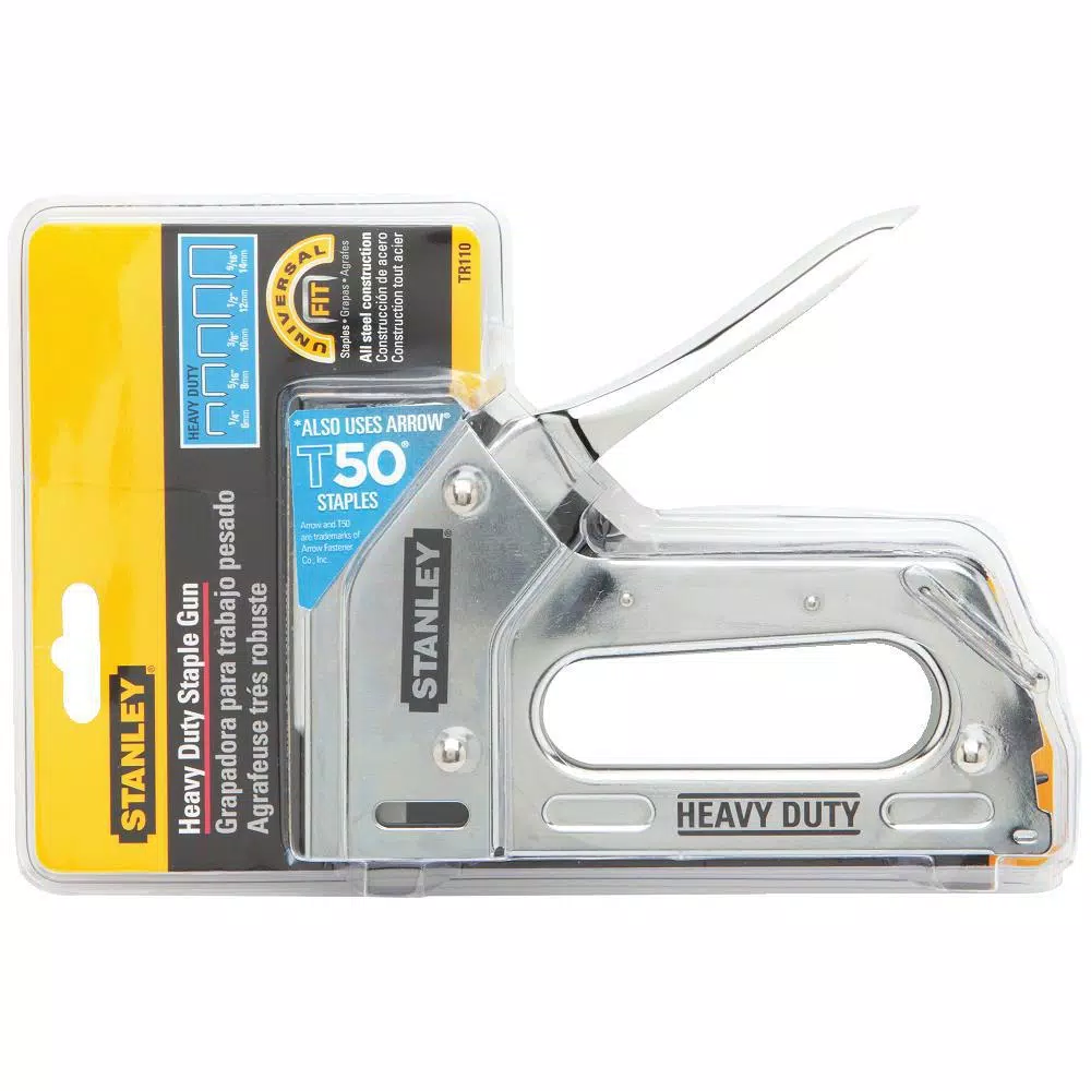 Stanley Heavy Duty Steel Staple Gun, T50 Stapler for Home and Professional Use