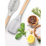 Skandia Beechwood 4-Piece Kitchen Tool Set with Silicone Heads thumbnail 4