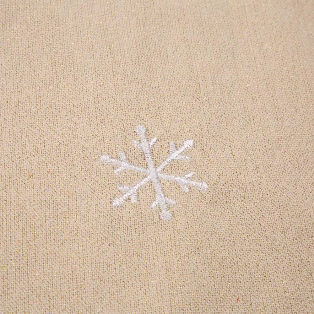 Glitzhome 48 in. Red Truck Embroidered Fabric Christmas Tree Skirt
