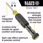 Klein Tools 27-in-1 Multi-Bit Tamperproof Screwdriver with Nut Driver thumbnail 2