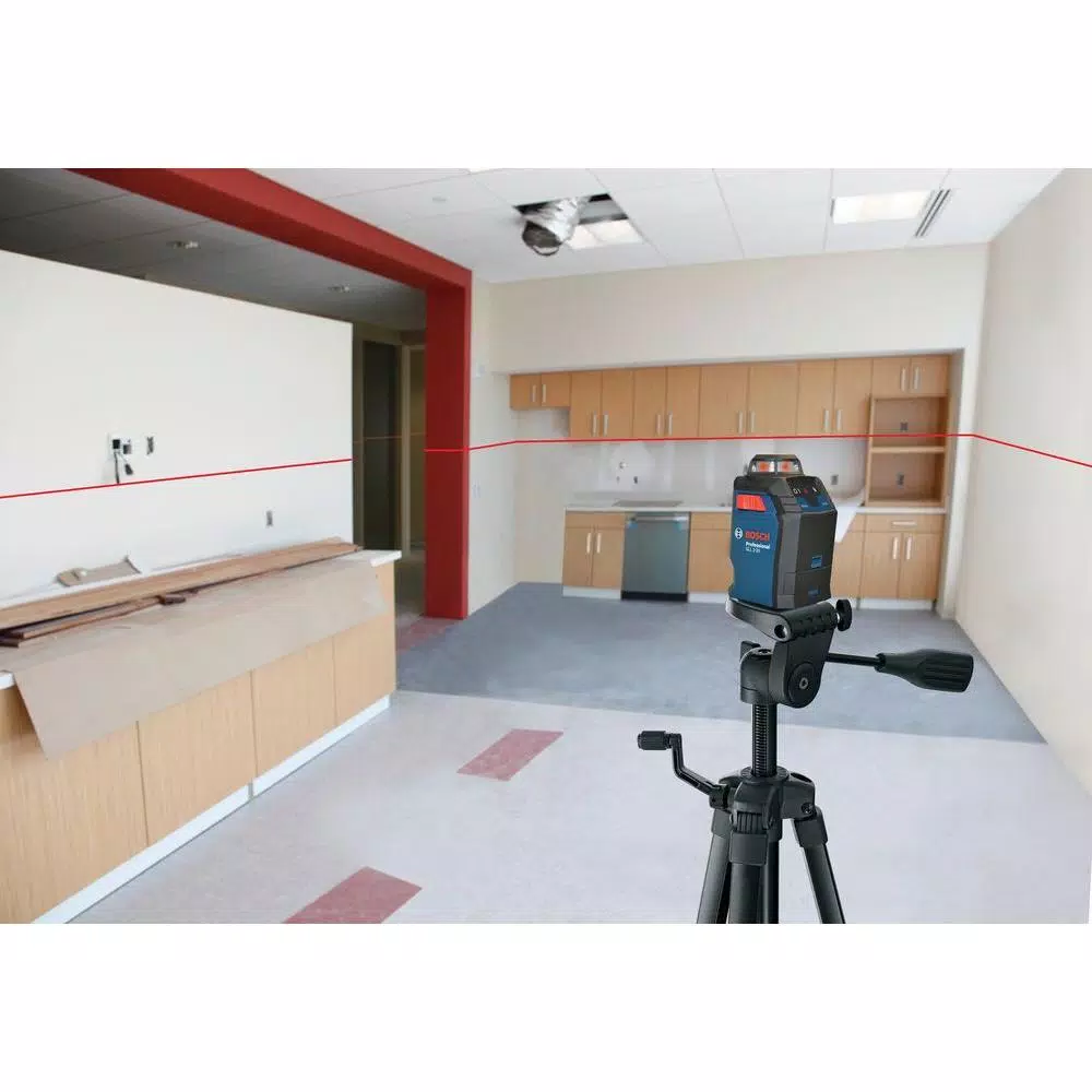 Bosch Factory Reconditioned GLL 2-20 S 360° Horizontal Cross Line Laser Level Kit, 65 ft.