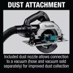 Makita 18V LXT Sub-Compact Brushless 6-1/2" Cordless Circular Saw Kit (2.0 Ah) thumbnail 8