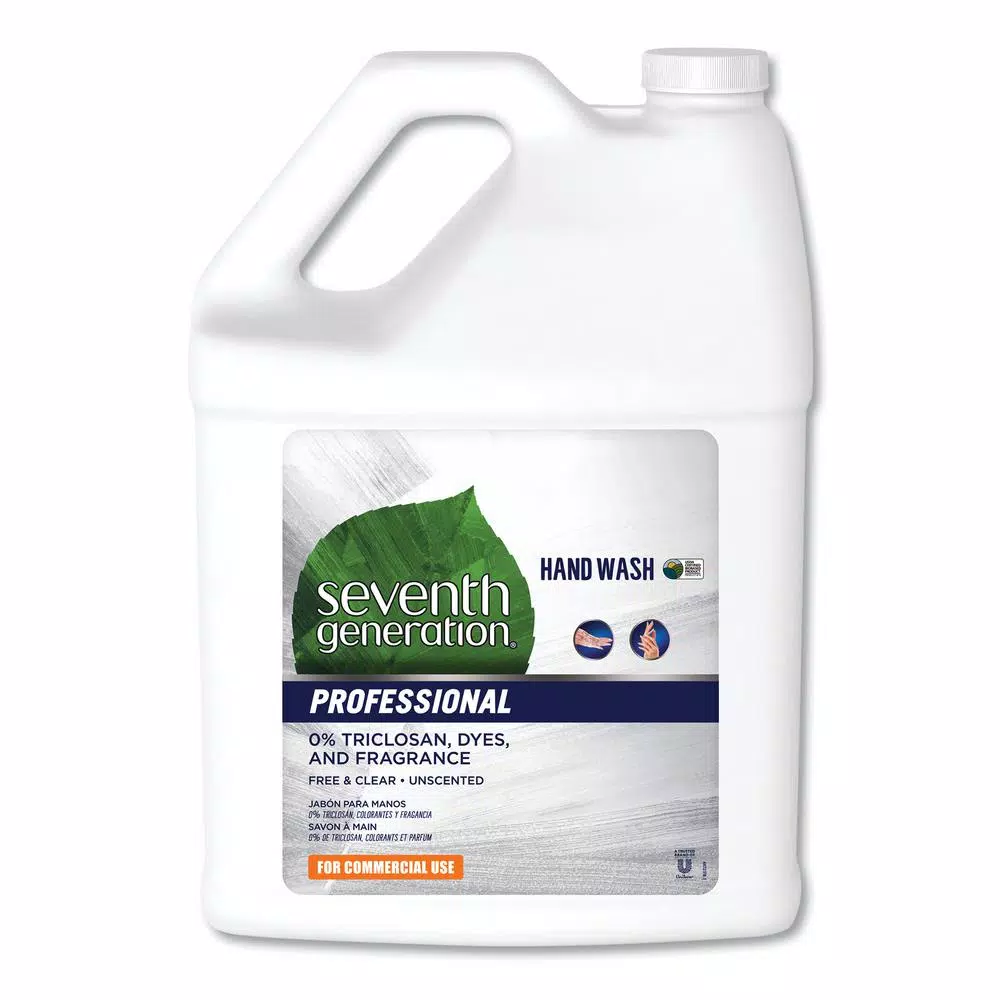 seventh generation Free and Clean Hand Wash Liquid, Plant-Based, Hypoallergenic, 1 Gallon (2/Carton)