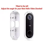Wasserstein Adjustable Angle Wall Mount for Google Nest Hello Video Doorbell, White thumbnail 3