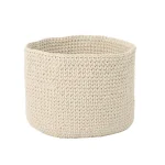Noble House Derry Round Knitted Cotton Thread Sundries Basket, Beige thumbnail 2