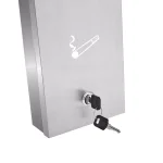 Alpine Industries Stainless Steel Wall-Mounted Cigarette Disposal Station Outdoor Ashtray thumbnail 2