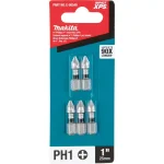Makita ImpactXPS #1 Phillips 1 in. Insert Bits (5-Pack) for High-Torque Impact Drivers thumbnail 3