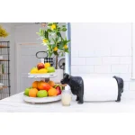 3R Studios Brown Cow Shaped Freestanding Paper Towel Holder - Farmhouse Style Resin thumbnail 6