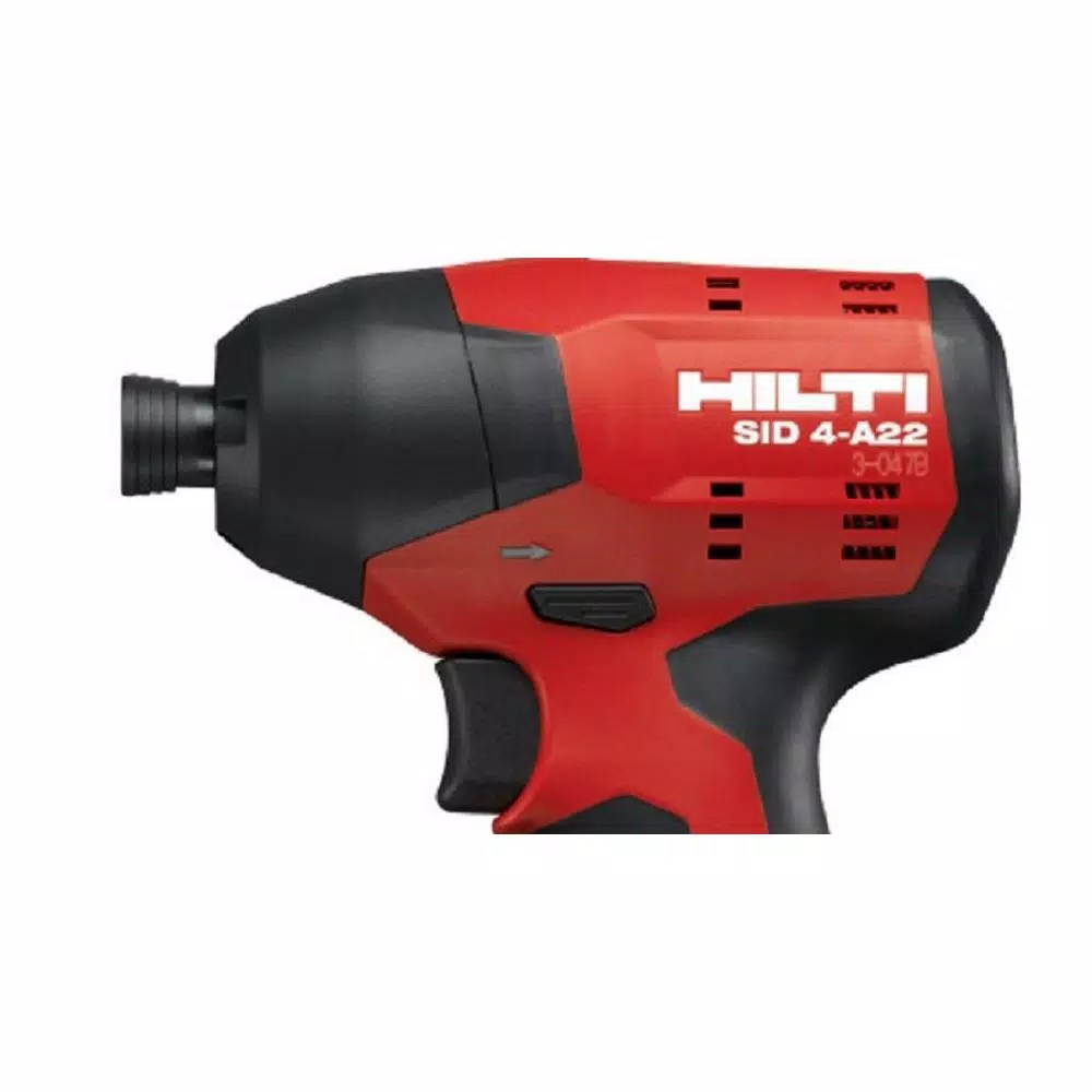 Hilti SID 4-A22 22V Brushless Cordless 1/4 in. Hex Impact Driver Kit with (2) 4.0 Ah Batteries, Charger and Bag