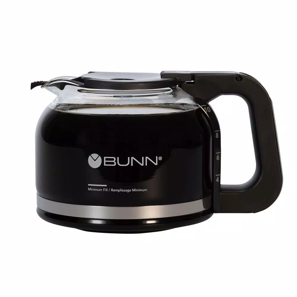 BUNN 10-Cup Glass Drip-Free Carafe, Black