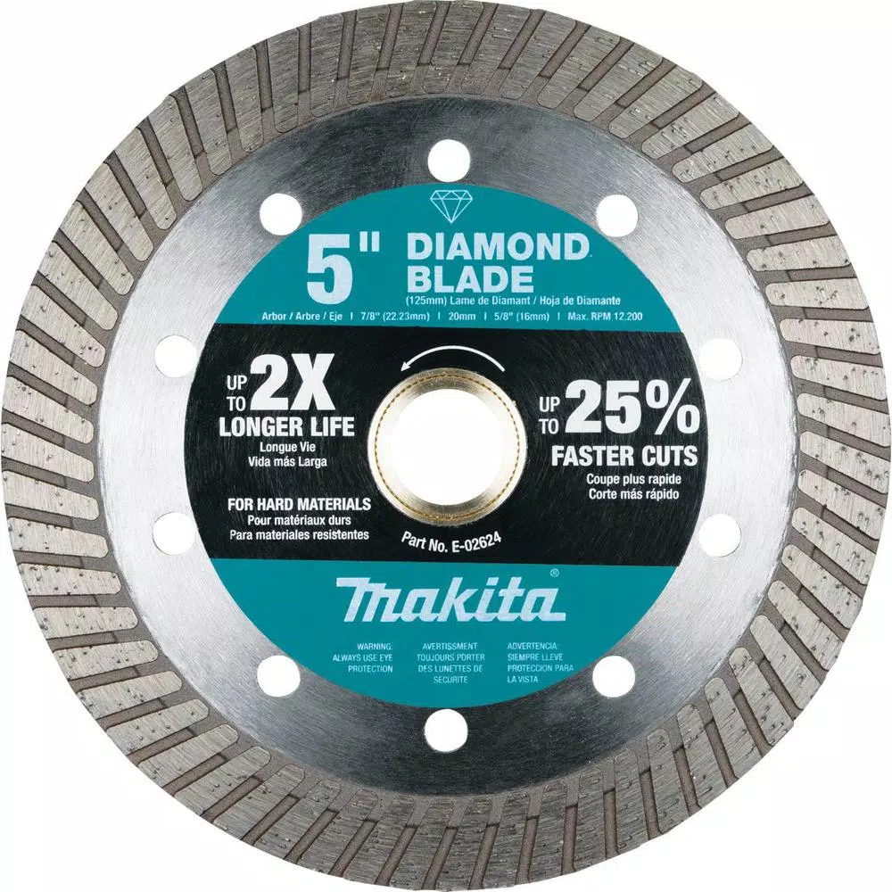 Makita 5 in. Turbo Diamond Blade for Hard Materials