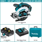 Makita 18V LXT Cordless 6-1/2 in. Circular Saw Kit with 2 5.0 Ah Batteries and Charger thumbnail 2