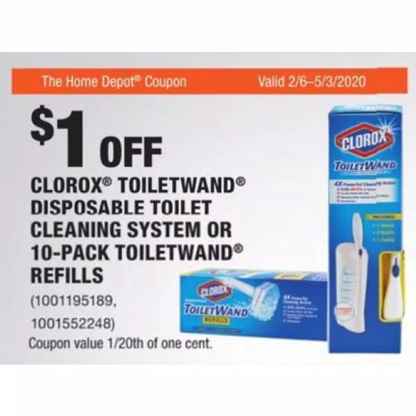 Clorox ToiletWand Disinfecting Disposable Toilet Cleaning Head Refills, 10-Count