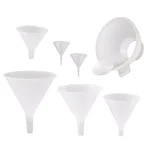 Hutzler 7-Piece Multi-Purpose Plastic Funnel Set with Canning Funnel and Mini Funnels thumbnail 1