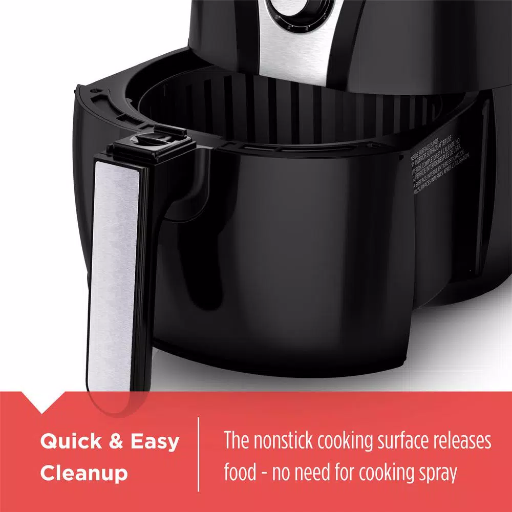 BLACK+DECKER PURIFRY 2-Liter Air Fryer, 1200W Convection Oven with Dual Fans