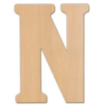 Jeff McWilliams Designs 15 in. Oversized Unfinished Wood Letter (N) - Industrial Style Wall Decor thumbnail 1