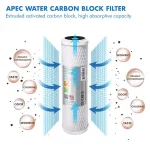 APEC Water Systems Ultimate 10 in. Super Capacity Replacement Filter Set for RO-PH90 pH+ Reverse Osmosis Systems thumbnail 5