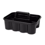 Rubbermaid Commercial Products Rubbermaid Deluxe Black Plastic Carry Caddy for Cleaning Supplies and Tools thumbnail 3