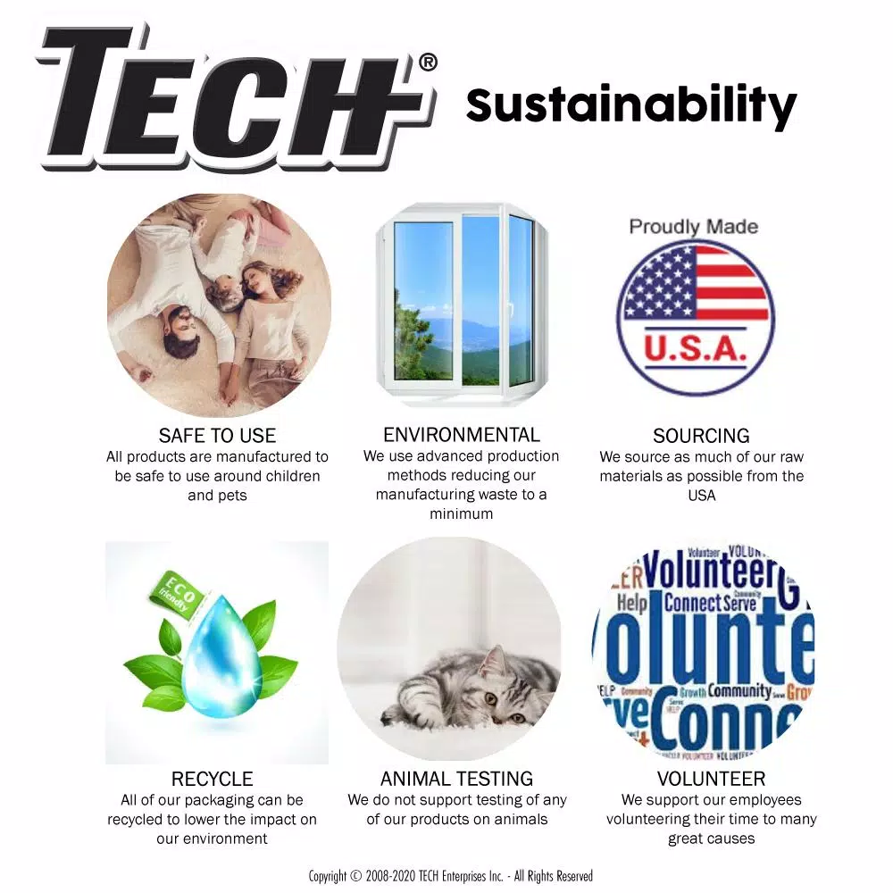 TECH Stain Remover, 24 oz. Liquid Fabric & Carpet Cleaner