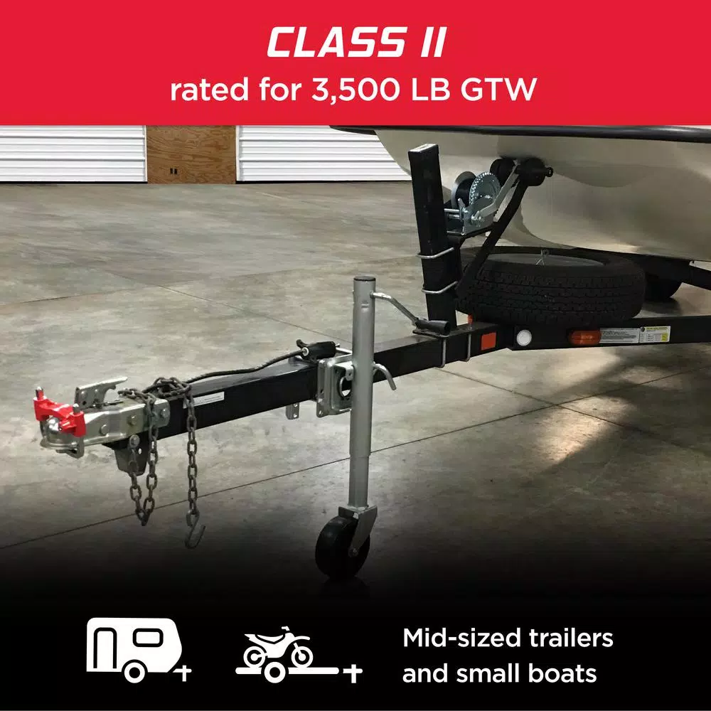 TowSmart Class II 2 in. Ball Coupler with 2-1/2 in. to 3 in. Adjustable Collars