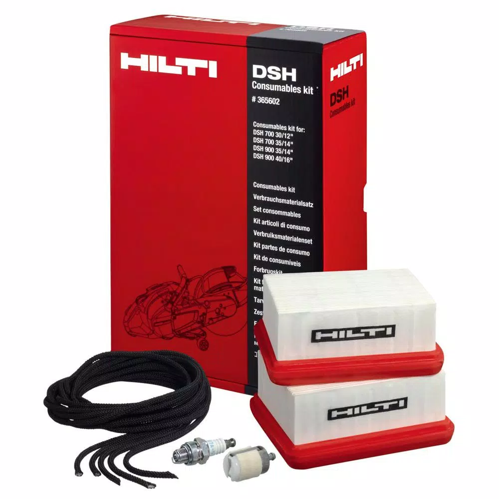 Hilti DSH 700X 14 in. Handheld Gas Saw with 6 Diamond Blades