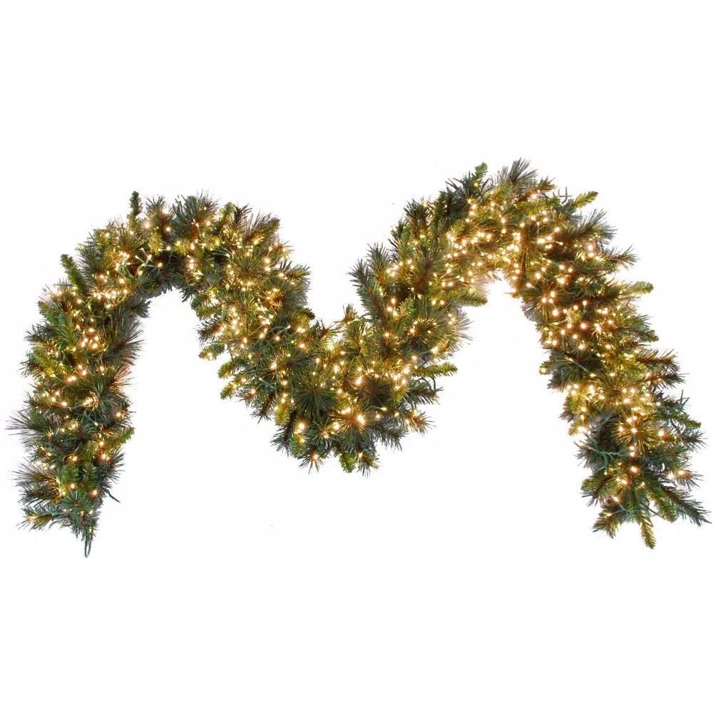 Fraser Hill Farm 9 ft. Pre-Lit Artificial Christmas Garland with 880 LED Cluster Lights