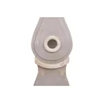 3R Studios Distressed Grey Vintage Wood Floor Grandfather Clock with Quartz Movement thumbnail 6