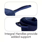 Tramontina 2.5 Qt. Enameled Cast Iron Sauce Pan with Lid, Gradated Cobalt Blue thumbnail 5