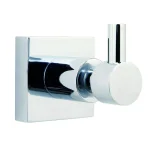No Drilling Required Hukk Single Robe Hook in Chrome - No-Drill Mounting System thumbnail 1