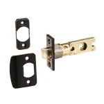 Design House Stratford Satin Nickel Privacy Door Lever with Universal 6-Way Latch (2-Pack) thumbnail 3