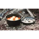 Lodge 8 Qt. Cast Iron Deep Dutch Oven with Lid and Bail Handle thumbnail 2
