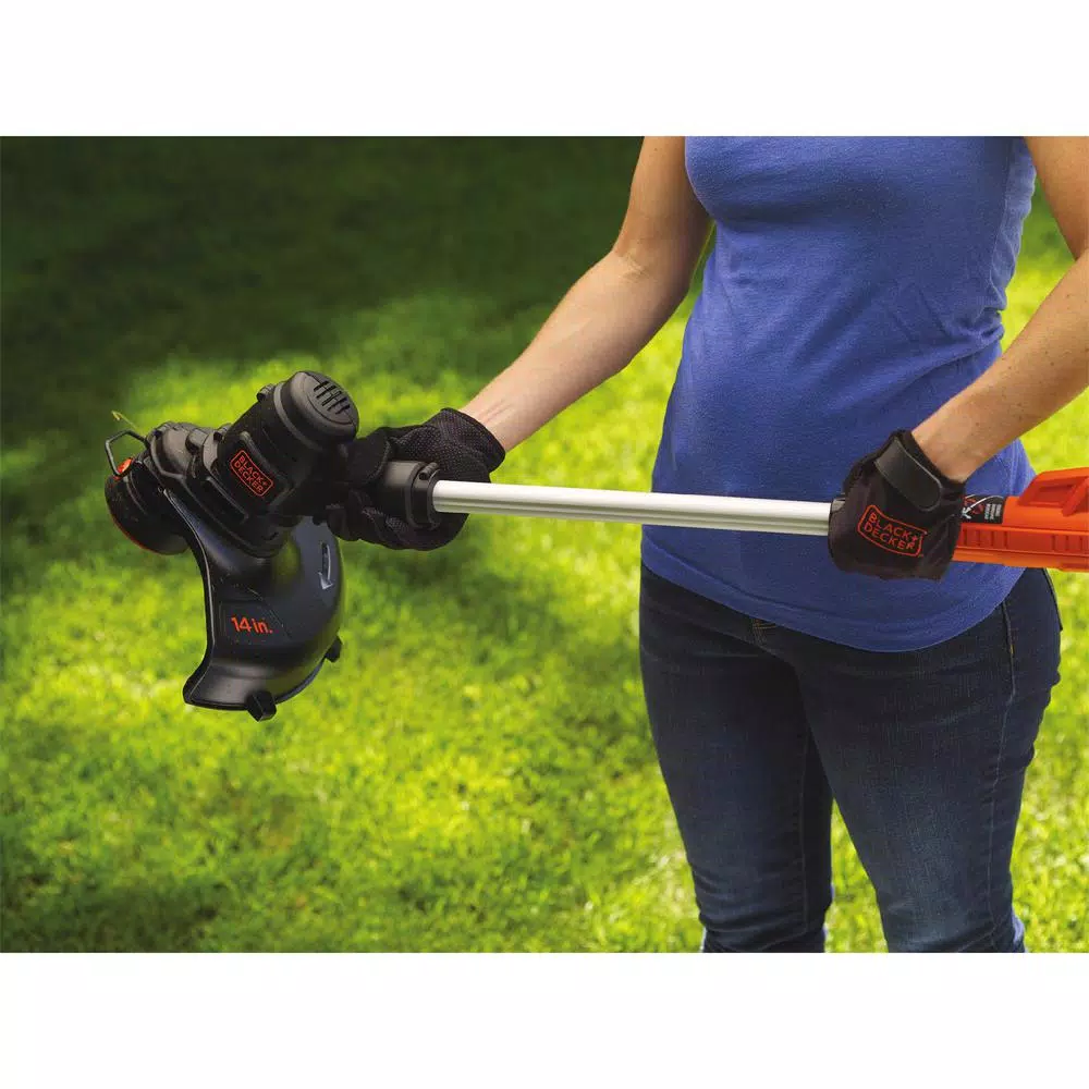 BLACK+DECKER ST9000 14 in. Corded Electric String Trimmer and Edger, 6.5 Amp