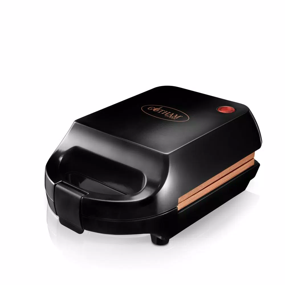 Gotham Steel Ti-Ceramic Non-Stick Single Sandwich Maker, Black