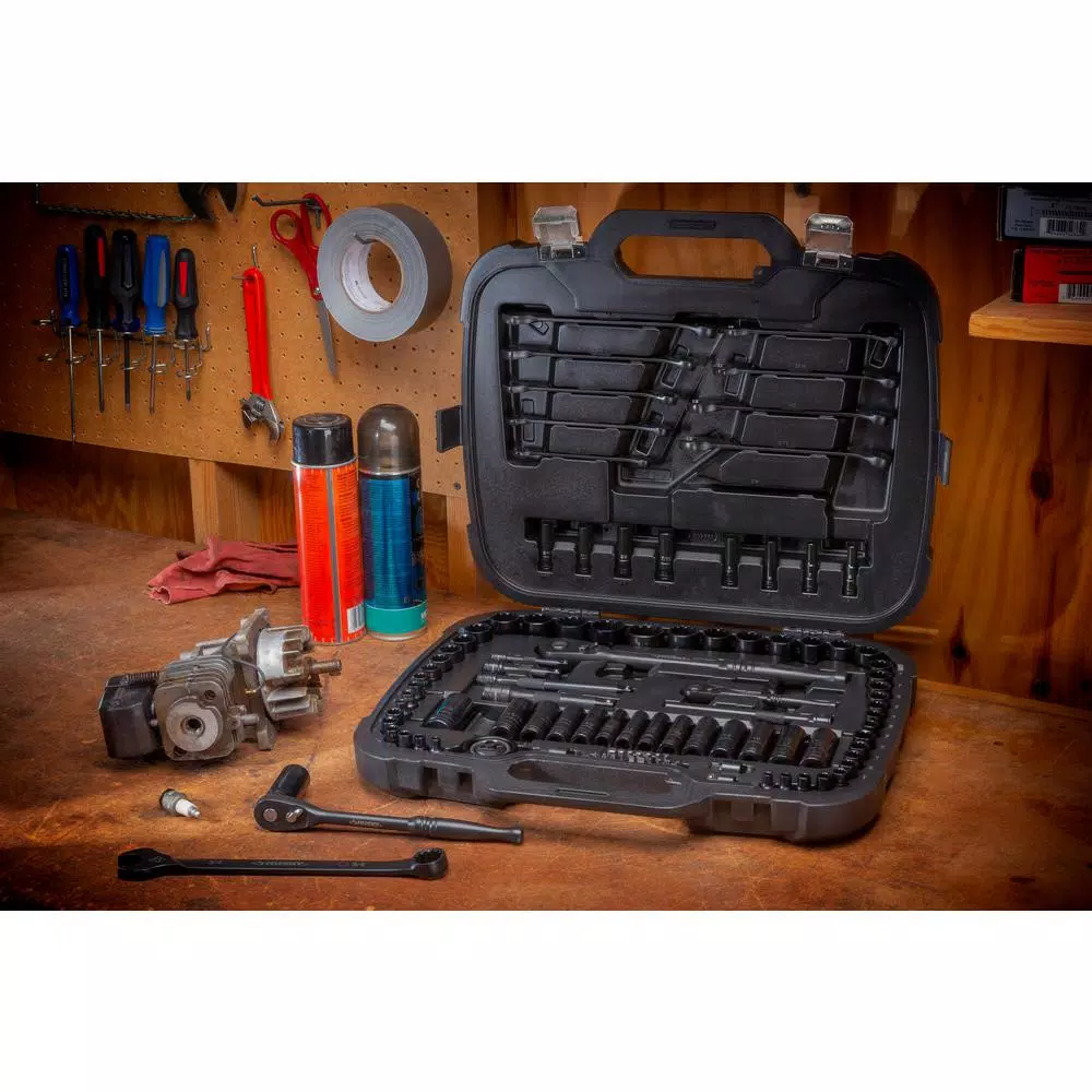 Husky 105-Piece 100-Position Universal Mechanics Tool Set, SAE and Metric