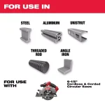 Milwaukee 6-1/2 in. 48T Carbide Metal Cutting Circular Saw Blade thumbnail 2