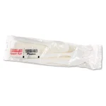 GEN White Wrapped Cutlery Kit with Napkin, Salt & Pepper - 250 Count Case thumbnail 4