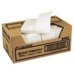 Chix Durawipe Shop Towels 13 x 15 Z-Fold White, 100 Count Reusable Cleaning Cloths thumbnail 1