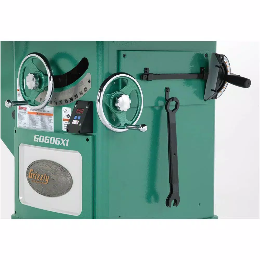 Grizzly Industrial 12 in. 7.5 HP 3-Phase Extreme Table Saw with Cast Iron Table and Extension Support