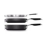 Calphalon Select by Calphalon 3-Piece Hard-Anodized Aluminum Nonstick Cookware Set, Black thumbnail 2